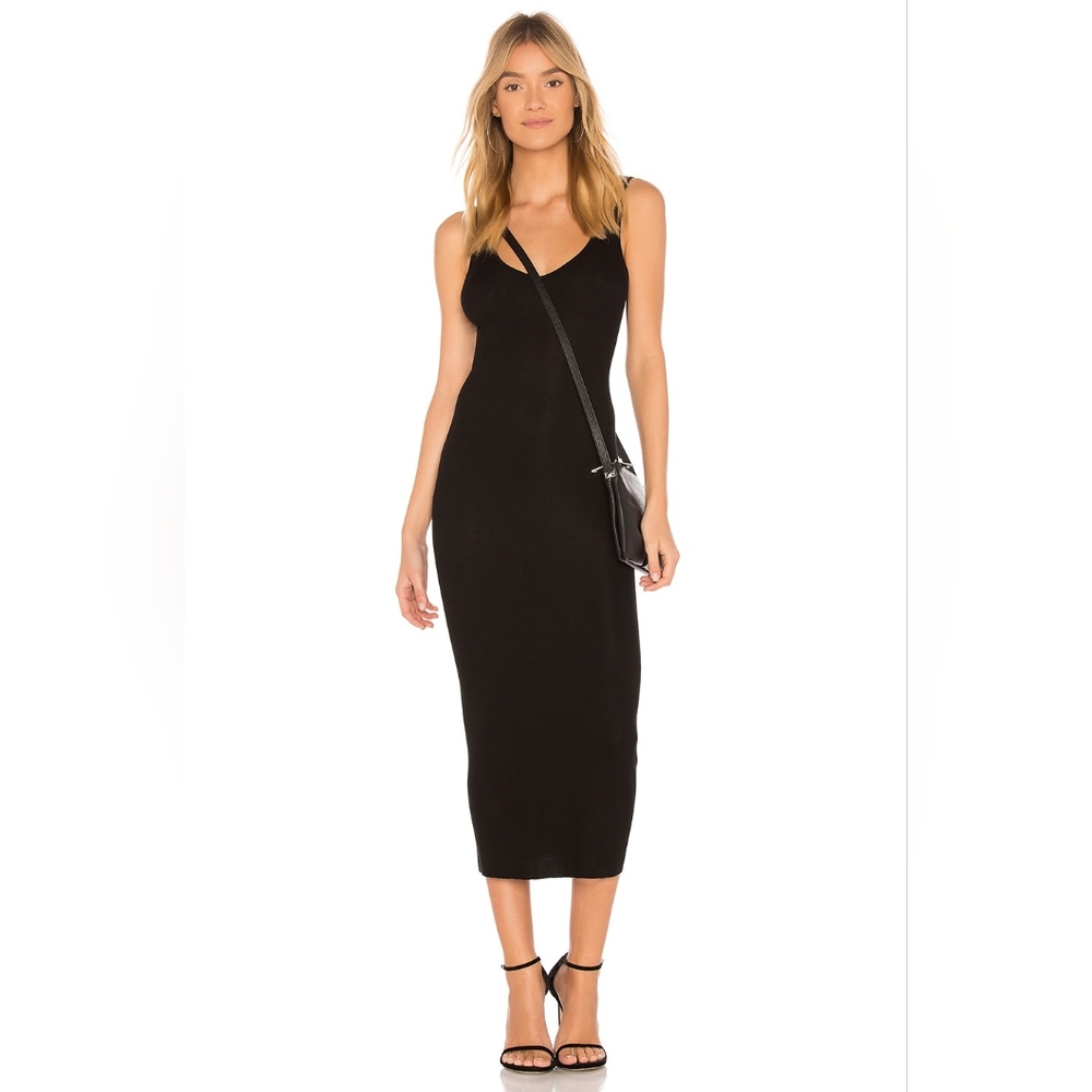 New Enza Costa Silk Rib Black Tank Dress L 2024 Revolve Shopbop